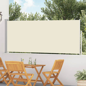 Vidaxx ausziehbarer Gartenschirm 120x500 cm creme
