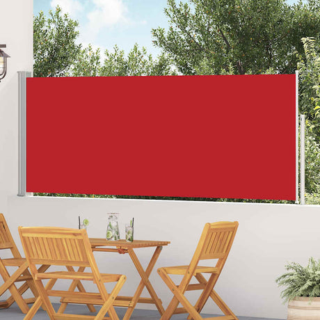 Vidaxx ausziehbarer Gartenschirm 120x500 cm rot