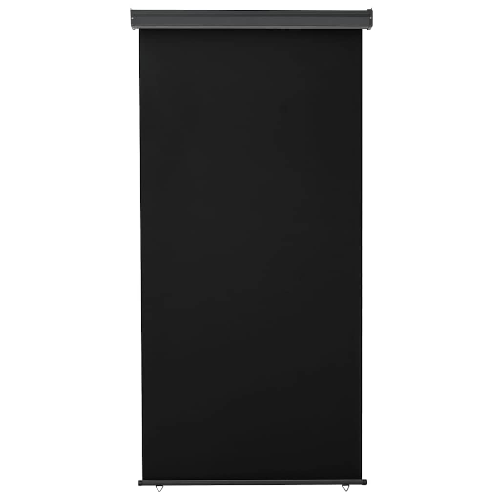 Vidaxl balkonscherm 125x250 cm zwart