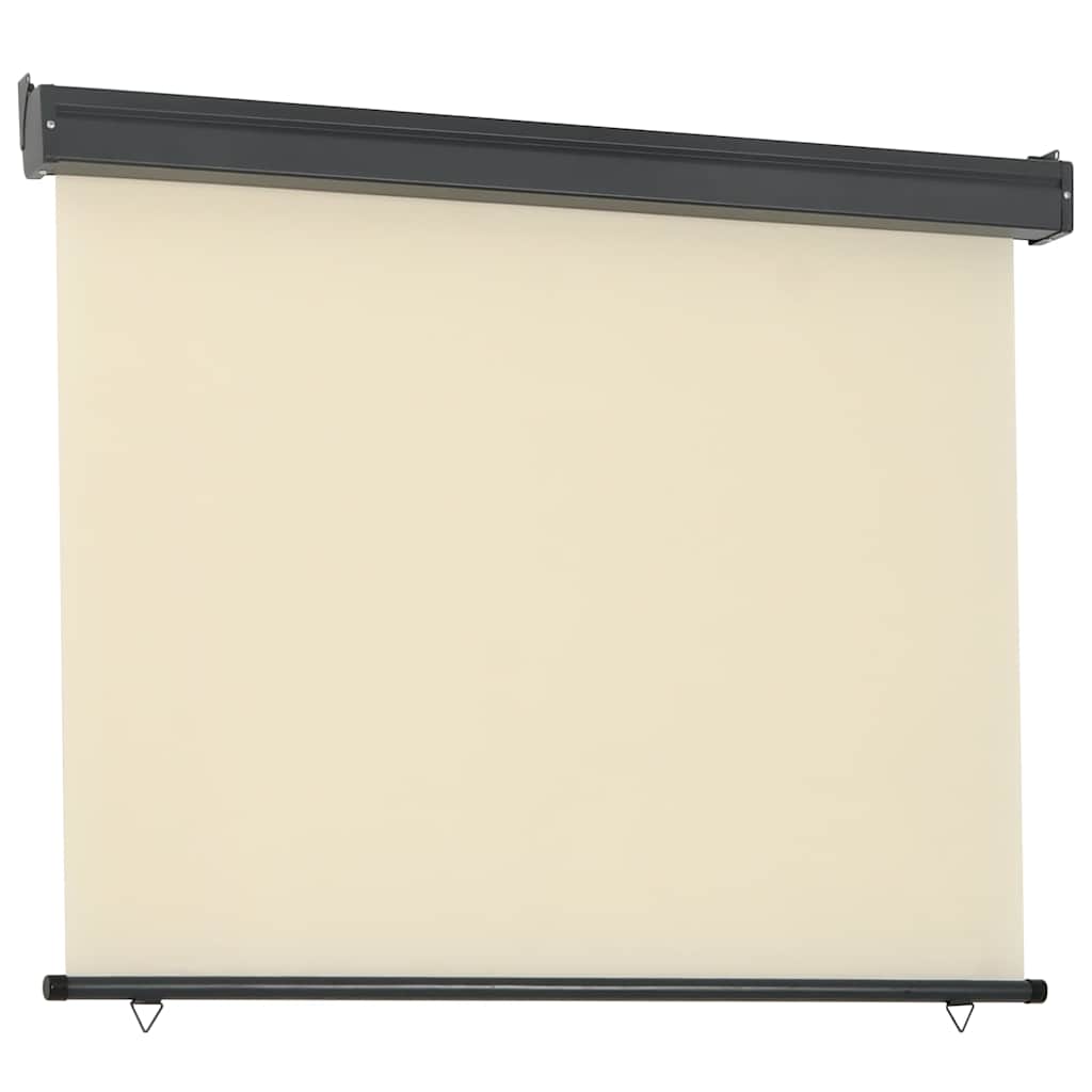 Vidaxl balkonscherm 125x250 cm crèmekleurig