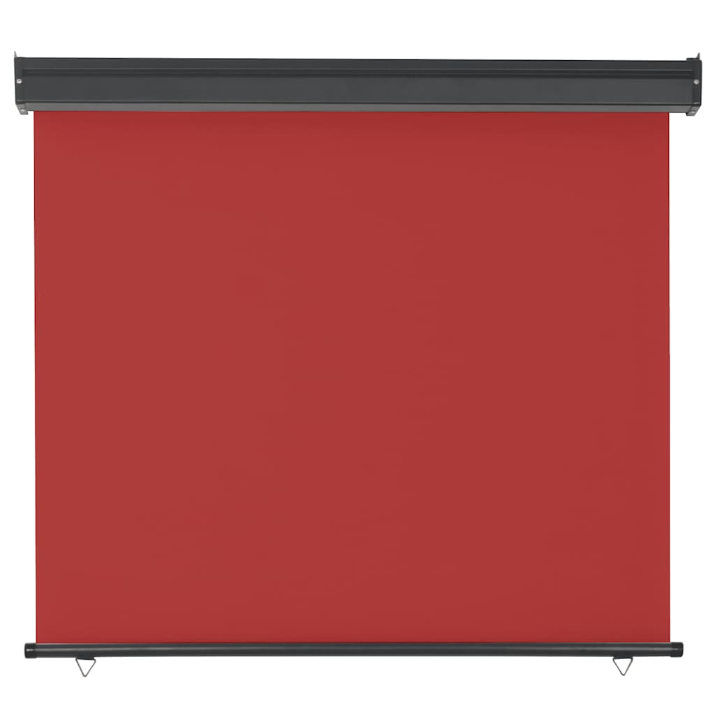 Vidaxl balkonscherm 125x250 cm rood
