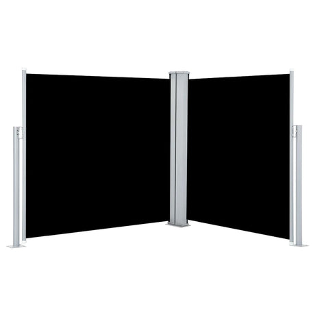 Vidaxx ausziehbarer Windschutz 120x600 cm schwarz