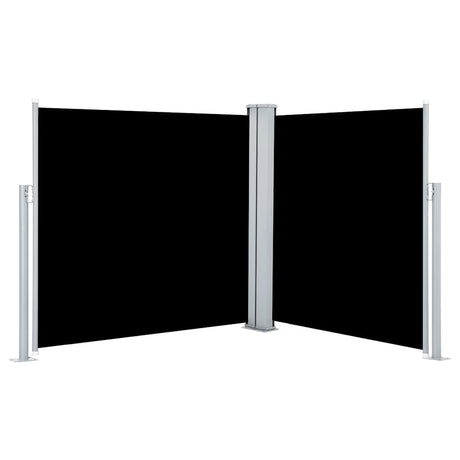 Vidaxx ausziehbarer Windschutz 120x600 cm schwarz