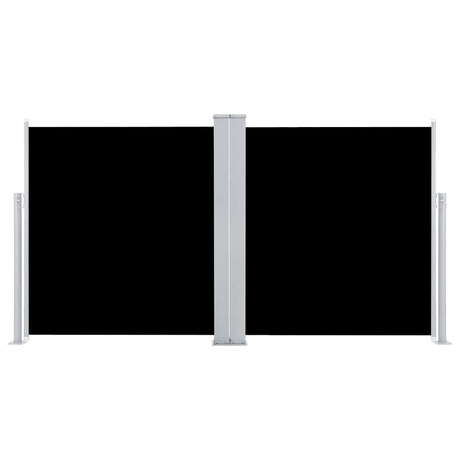 Vidaxx ausziehbarer Windschutz 120x600 cm schwarz