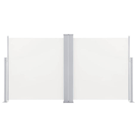 Vidaxl Windschutzscheibe ausziehbar 120 x 600 cm Creme