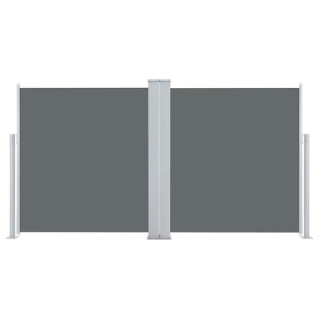 Vidaxx ausziehbarer Windschutz 120x600 cm Anthrazit