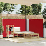 Vidaxl Windschutzscheibe ausziehbar 120 x 600 cm rot
