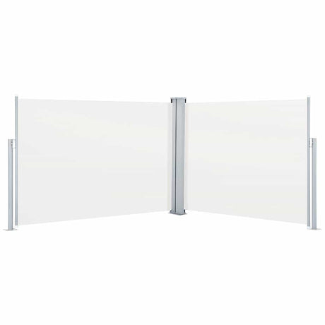 Vidaxx ausziehbarer Windschutz 120x1000 cm creme