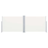 Vidaxx ausziehbarer Windschutz 120x1000 cm creme