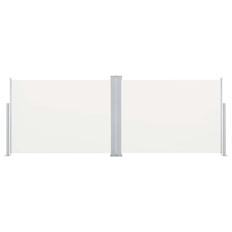 Vidaxx ausziehbarer Windschutz 120x1000 cm creme