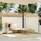 Vidaxx ausziehbarer Windschutz 120x1000 cm creme