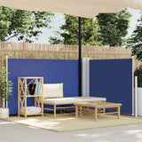 Vidaxx ausziehbarer Windschutz 120x1000 cm blau