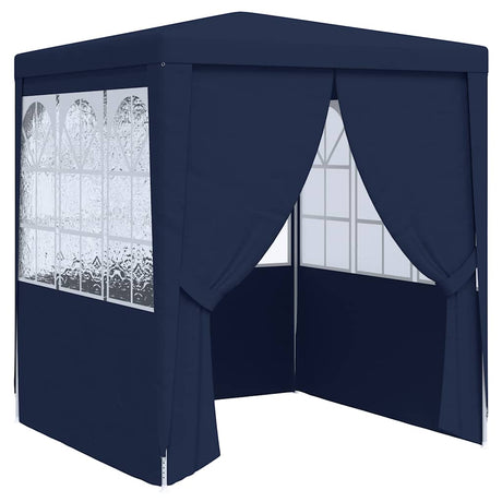 Vidaxl -Partyzelt mit Seitenwänden Professional 90 g m² 2x2 m blau