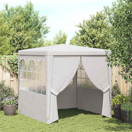 Vidaxl -Partyzelt mit Seitenwänden Professional 90 g m² 2,5 x 2,5 m Weiß