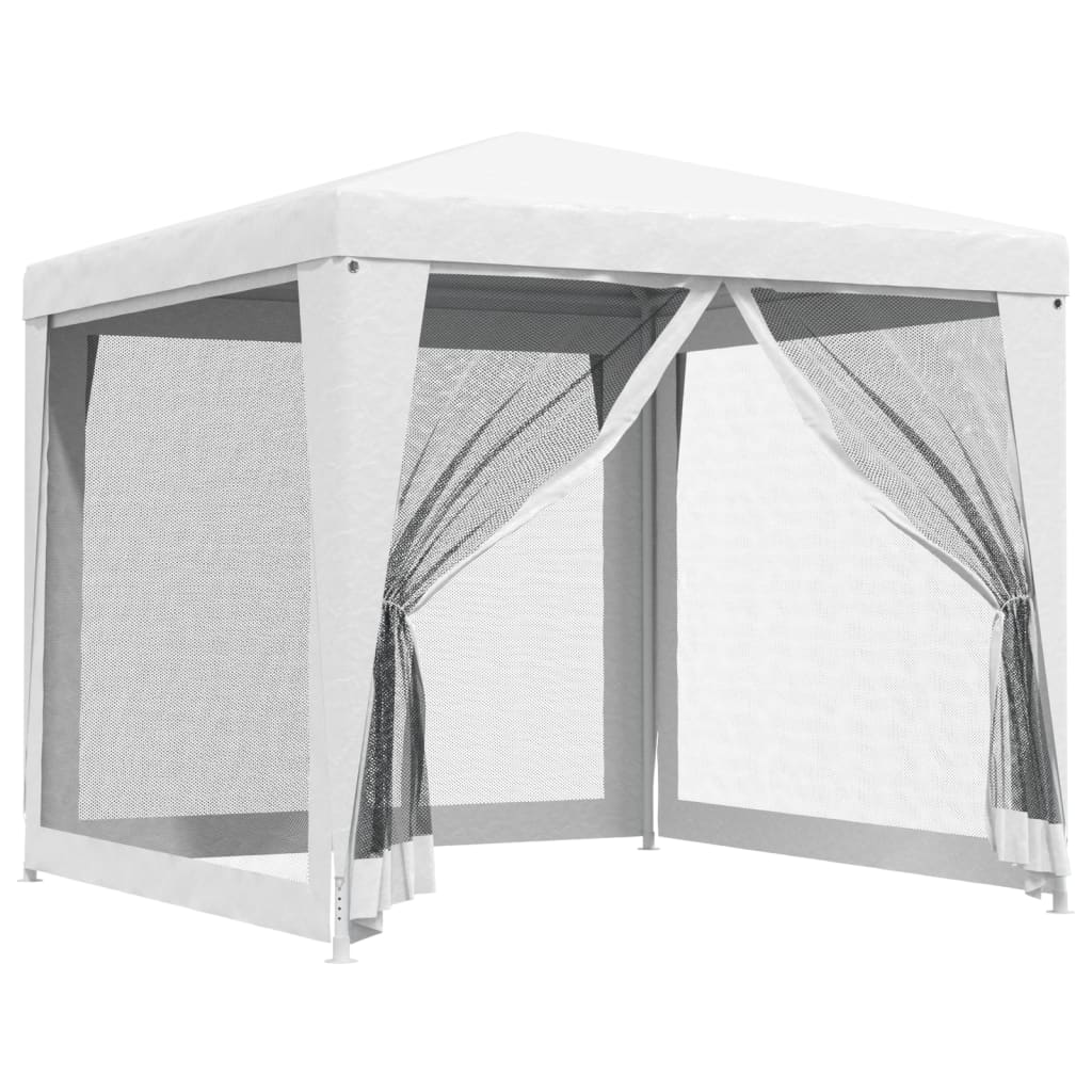 Vidaxx Partyzelt mit 4 Mesh-Seitenwänden 2,5x2,5 m weiß