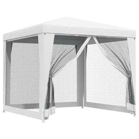 Vidaxx Partyzelt mit 4 Mesh-Seitenwänden 2,5x2,5 m weiß