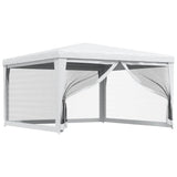 Vidaxl partytent met 4 mesh zijwanden 4x4 m wit