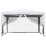 Vidaxl partytent met 4 mesh zijwanden 4x4 m wit