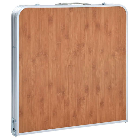 VIDAXL Camping Tabelle zusammenklappbar 120 x 60 cm Aluminium