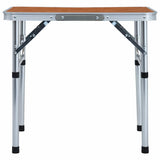 Vidaxl campingtafel inklapbaar 60x45 cm aluminium