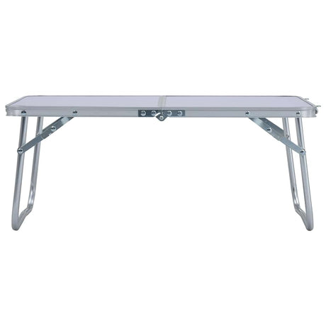 Vidaxl Camping Tabelle zusammenklappbar 60 x 40 cm Aluminium Weiß