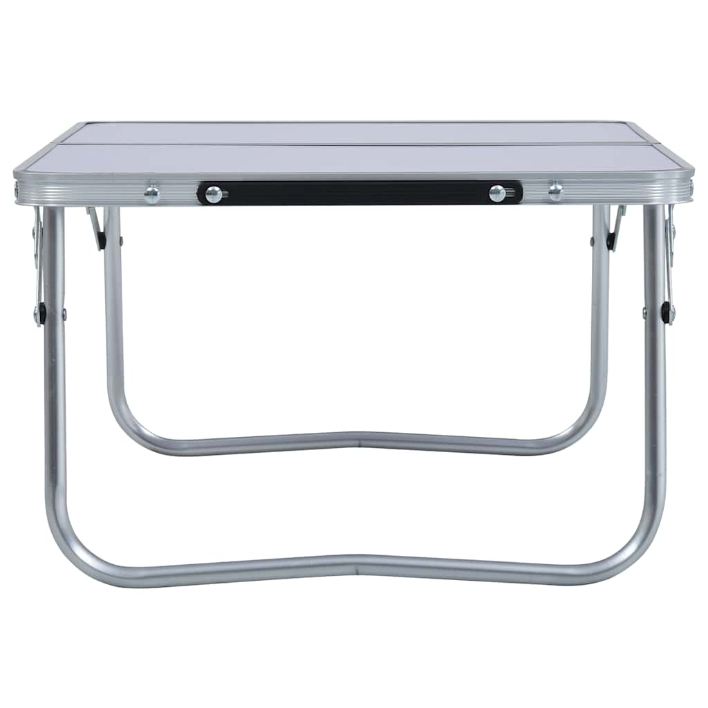 Vidaxl Camping Tabelle zusammenklappbar 60 x 40 cm Aluminium Weiß
