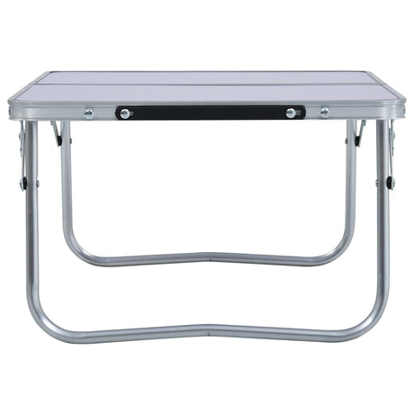 Vidaxl Camping Tabelle zusammenklappbar 60 x 40 cm Aluminium Weiß