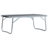 Vidaxl Camping Tabelle zusammenklappbar 60 x 40 cm Aluminiumgrau