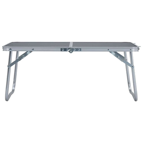 Vidaxl Camping Tabelle zusammenklappbar 60 x 40 cm Aluminiumgrau