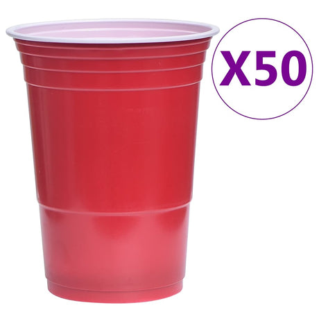 Vidaxl Bier -Pong -Tabellen eingestellt 0,5 l Kunststoff