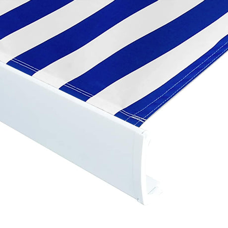 Vidaxx Markisentuch 350x250 cm Canvas blau und weiß