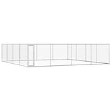 VIDAXL -Hundezwinger für außen 760 x 760 x 185 cm verzinkter Stahl