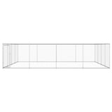 VIDAXL -Hundezwinger für außen 760 x 760 x 185 cm verzinkter Stahl