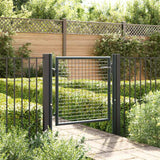 Vidaxx Gartenzaun aus verzinktem Stahlgeflecht 100x75 cm grau