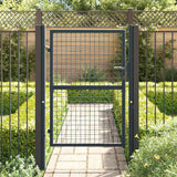 Vidaxx Gartenzaun aus verzinktem Stahlgeflecht 100x125 cm grau