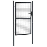 Vidaxx Gartenzaun aus verzinktem Stahlgeflecht 100x150 cm grau