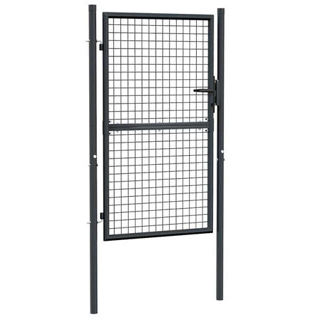 Vidaxx Gartenzaun aus verzinktem Stahlgeflecht 100x150 cm grau