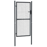 Vidaxl Gaaspoort 100x255 cm verzinkter Stahlgrau grau