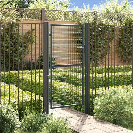Vidaxx Gartenzaun aus verzinktem Stahlgeflecht 100x175 cm grau