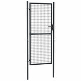 Vidaxl Gaaspoort 100x250 cm verzinkter Stahlgrau