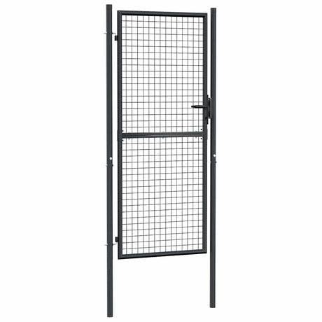 Vidaxl Gaaspoort 100x250 cm verzinkter Stahlgrau