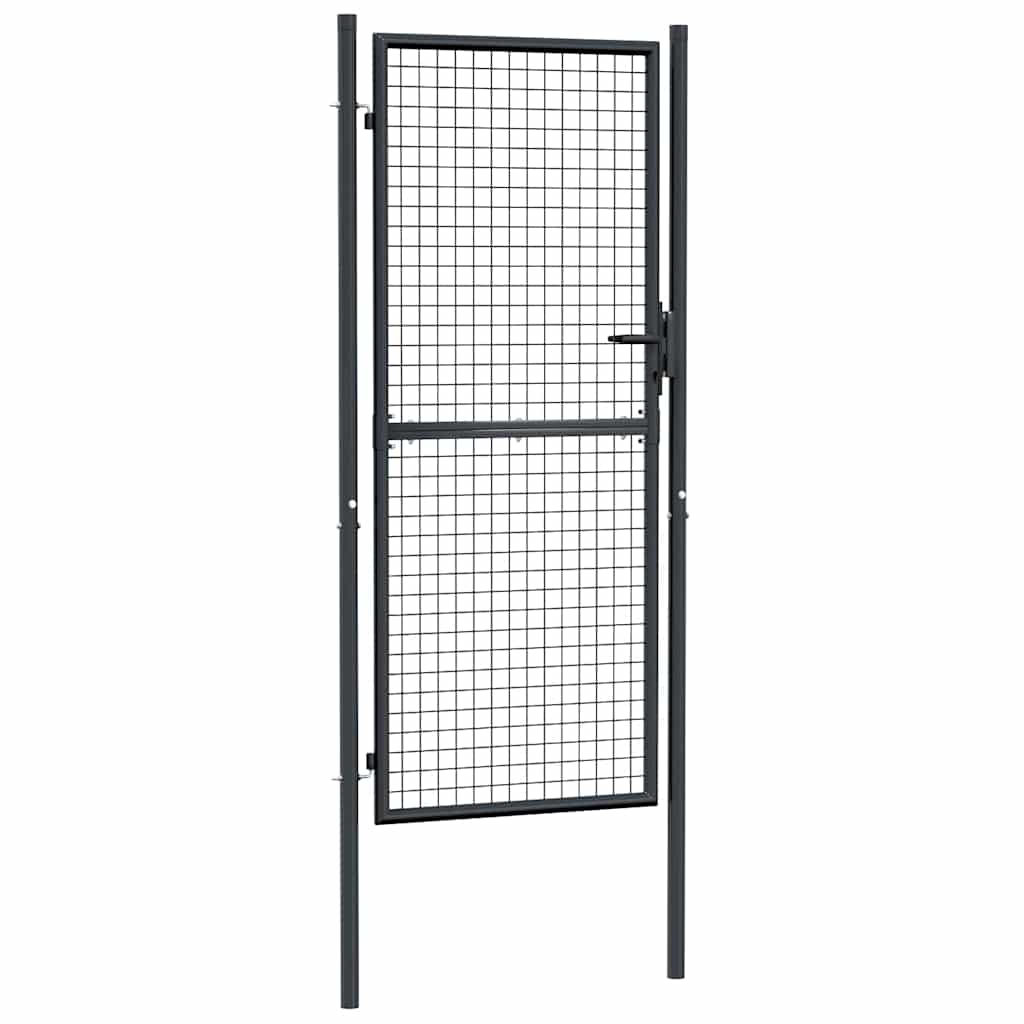 Vidaxx Gartenzaun aus verzinktem Stahlgeflecht 100x200 cm grau