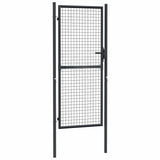 Vidaxx Gartenzaun aus verzinktem Stahlgeflecht 100x200 cm grau