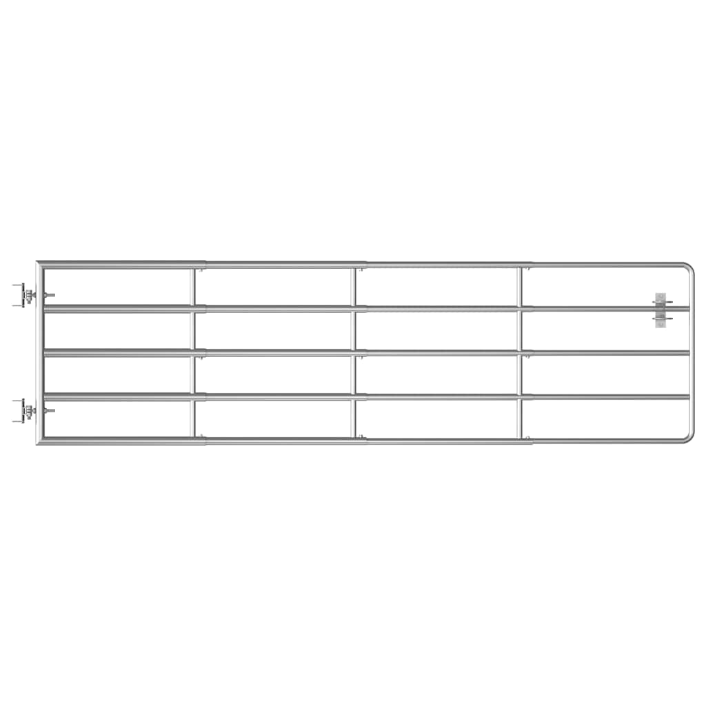 VIDAXL-Anschluss mit 5 Stäbchen (115-300) x90 cm Stahl Silber gefärbt
