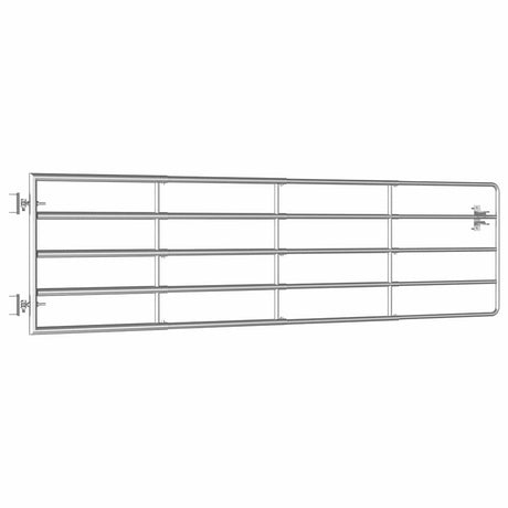 VIDAXL-Anschluss mit 5 Stäbchen (115-300) x90 cm Stahl Silber gefärbt