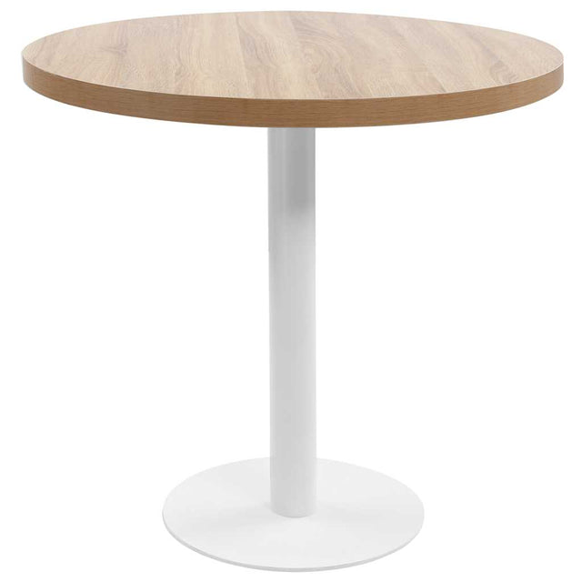Vidaxl bistrotafel 80 cm mdf lichtbruin