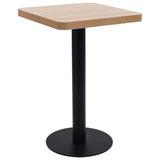 Vidaxl bistrotafel 50x50 cm mdf lichtbruin