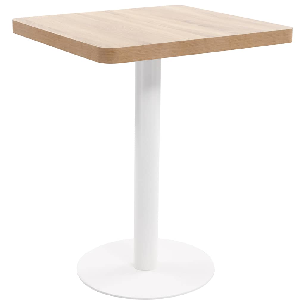 Vidaxl bistrotafel 60x60 cm mdf lichtbruin