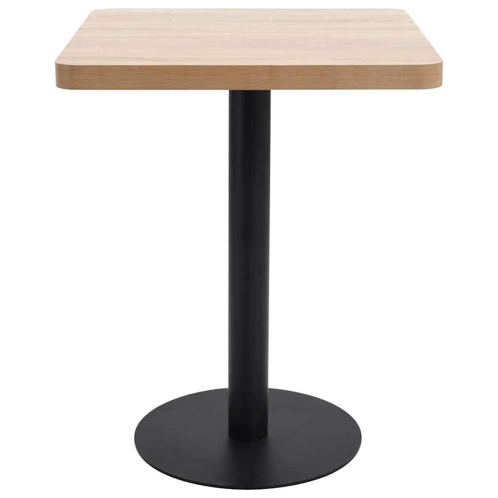 Vidaxl bistrotafel 60x60 cm mdf lichtbruin