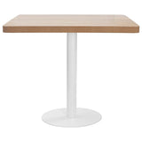 Vidaxl bistrotafel 80x80 cm mdf lichtbruin